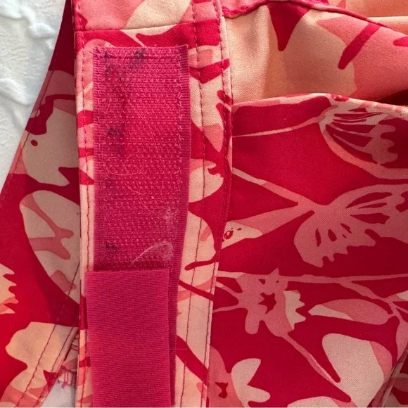 RIpSkirt Hawaii Orange and Red Wrap Skirt Size Medium - Picture 6 of 7